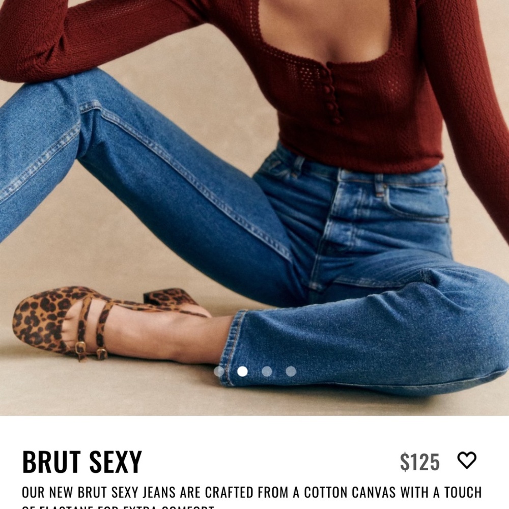 Sezane Le Brut Denim Blue - Tall - Size 28